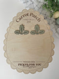 Carrot patch footprints