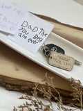 Handwritten messages keychain