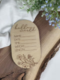 Birth month floral plaques