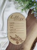 Birth month floral plaques