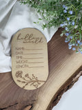 Birth month floral plaques