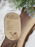 Birth month floral plaques