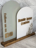 Double Arched Acrylic