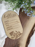 Birth month floral plaques