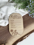 Birth month floral plaques