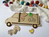 Recycling and Postal trucks