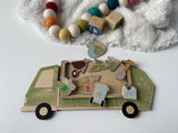 Recycling and Postal trucks