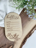 Birth month floral plaques