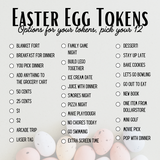 Easter hunt tokens