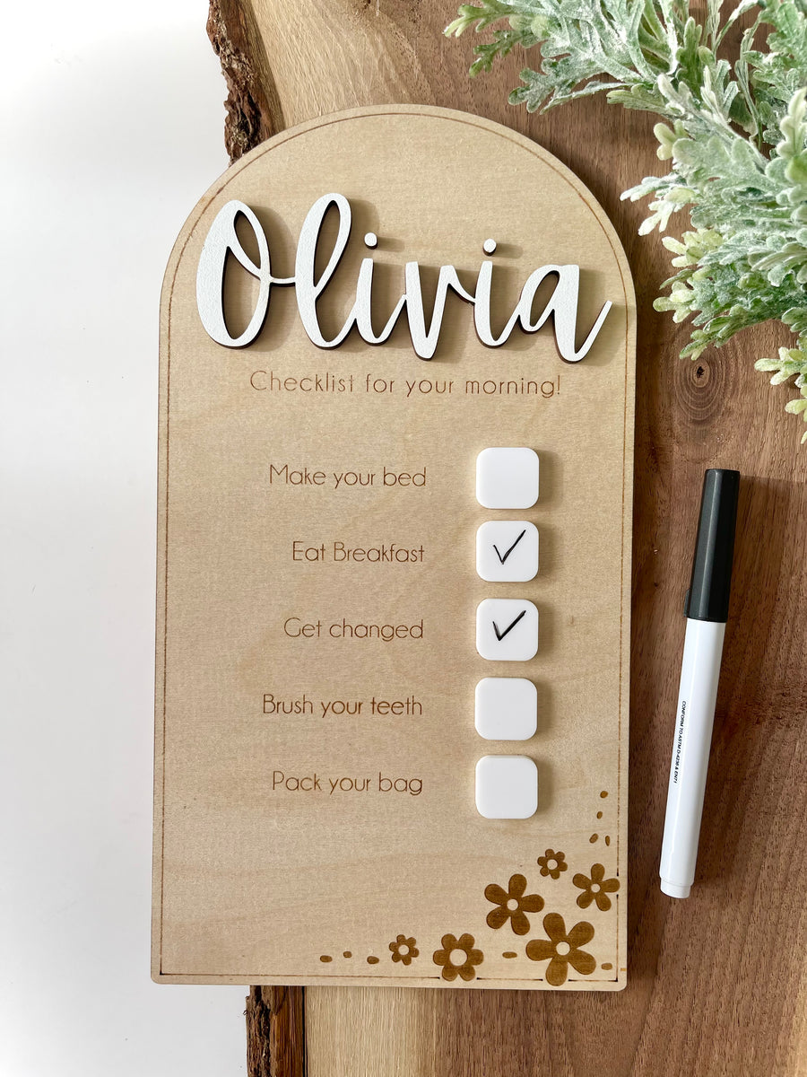Daily checklist – Humble Spruce Creations