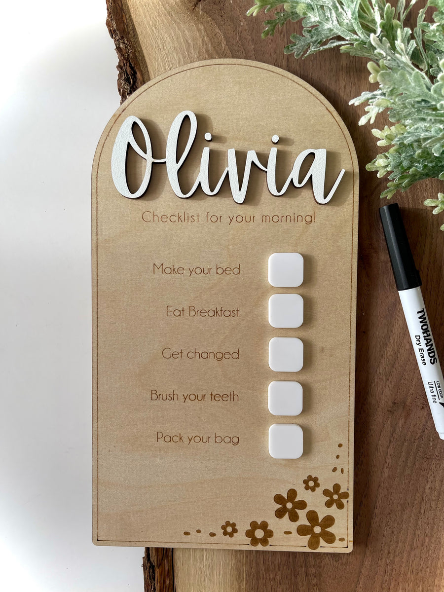 Daily checklist – Humble Spruce Creations