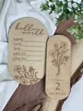 Birth month floral plaques